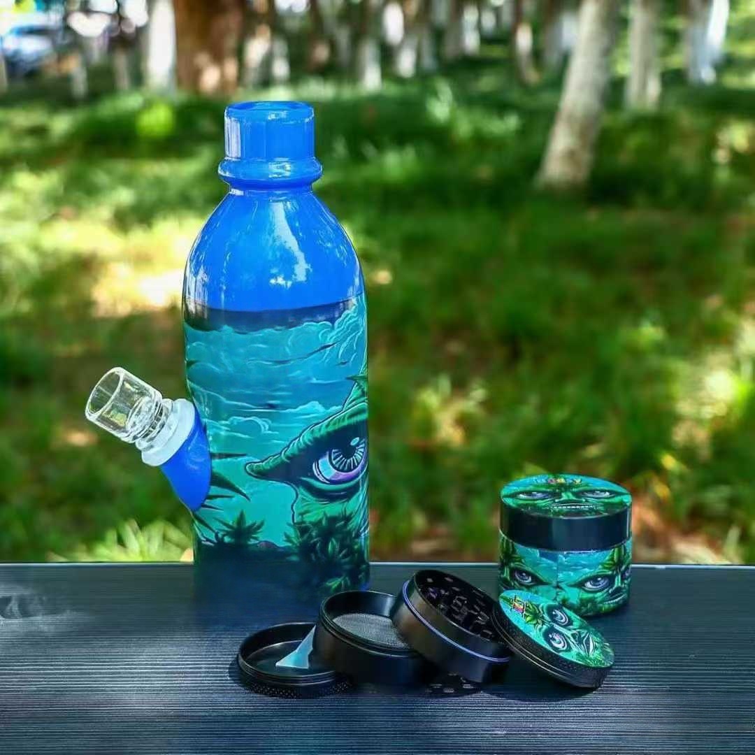 A display of custom glass pipes