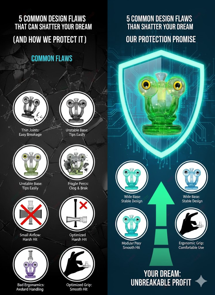 glass pipe design flaws