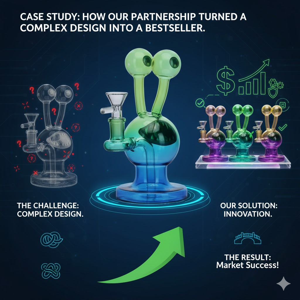 complex glass pipe design