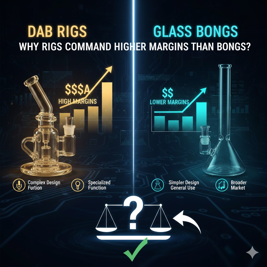 Wholesale dab rigs prices and margin comparison chart