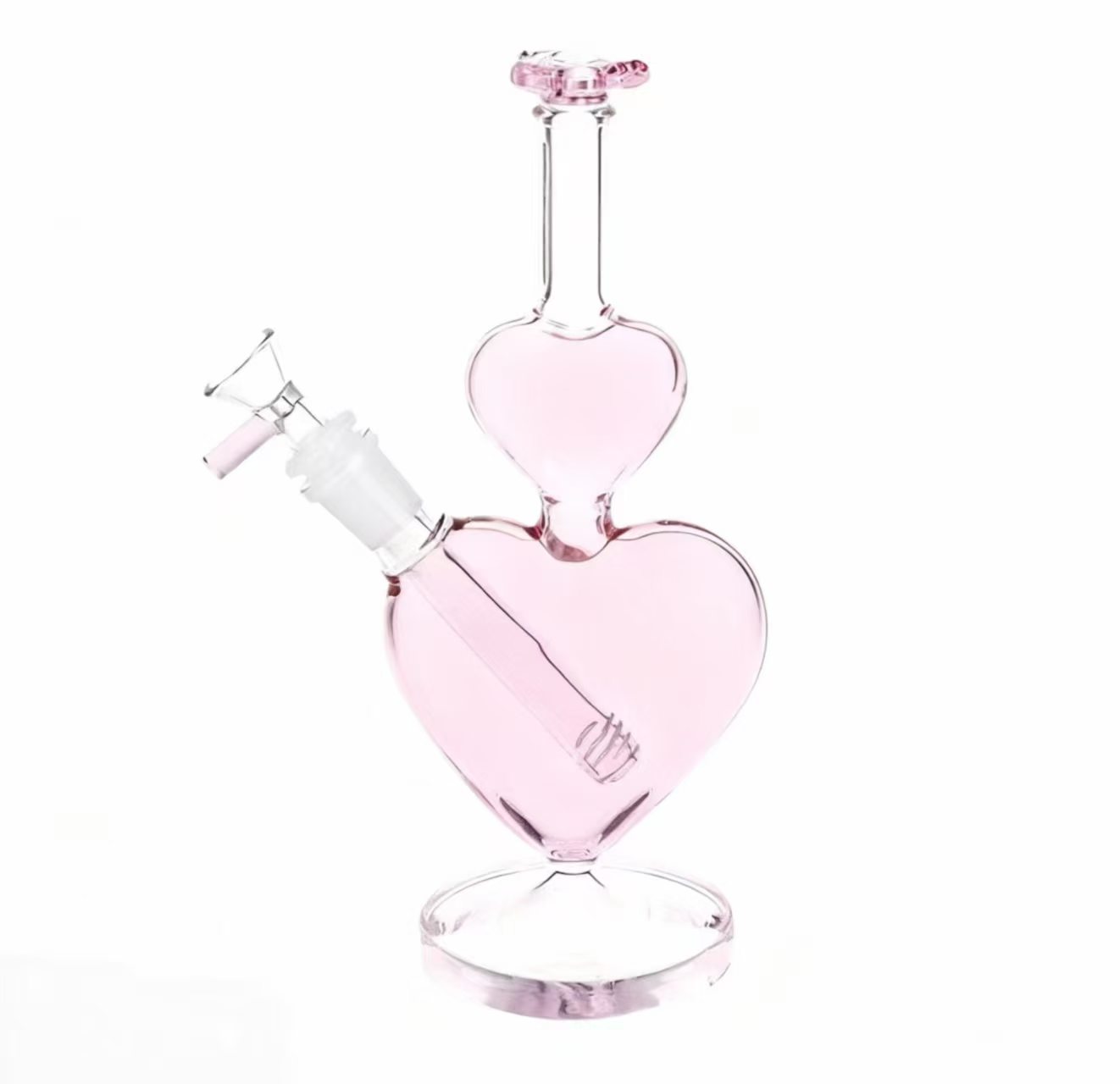 Pink glass hand pipe