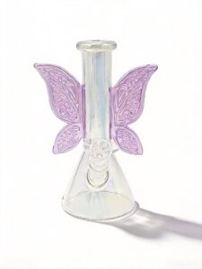 Pink glass water pipe