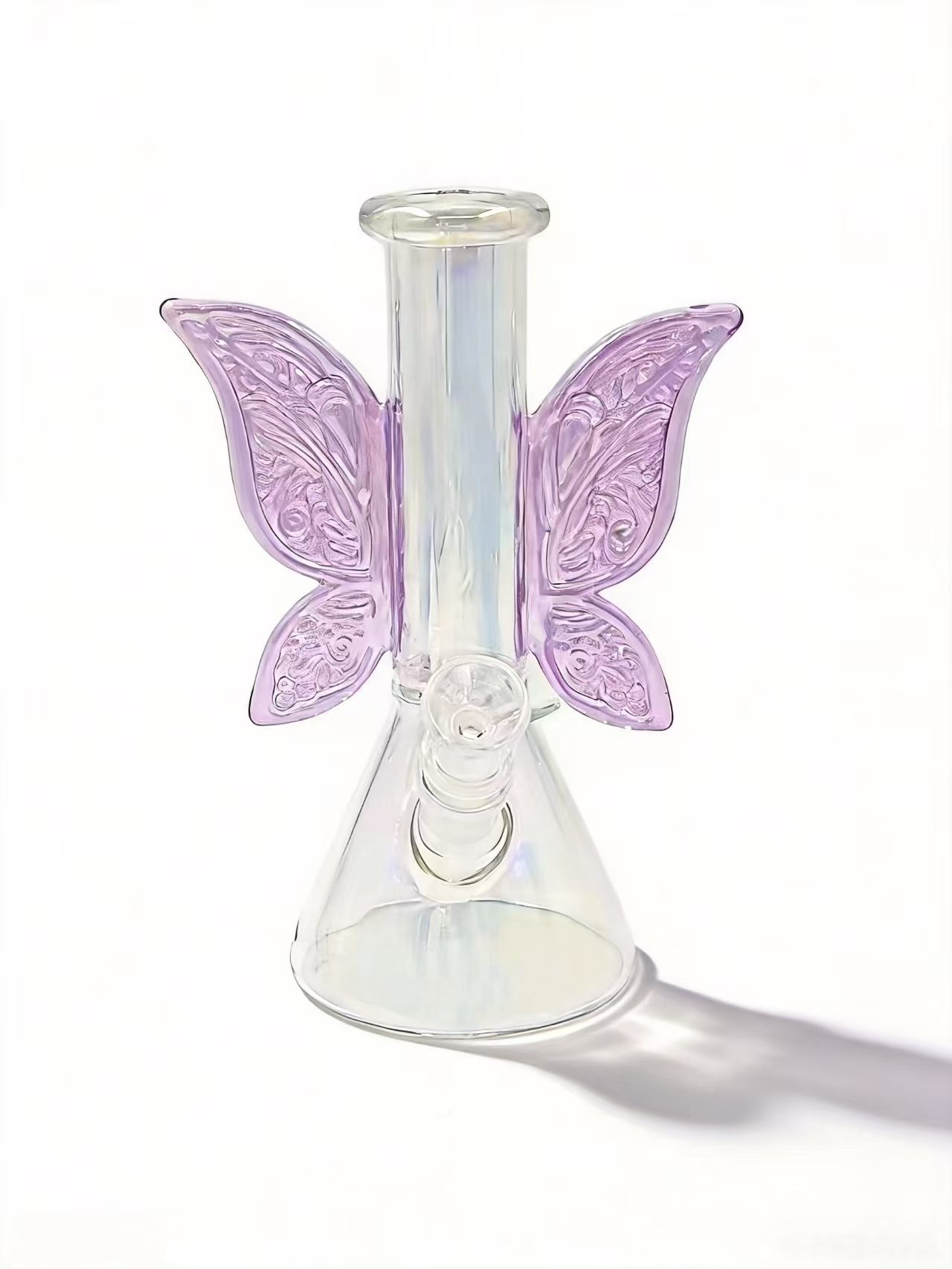 Pink glass water pipe