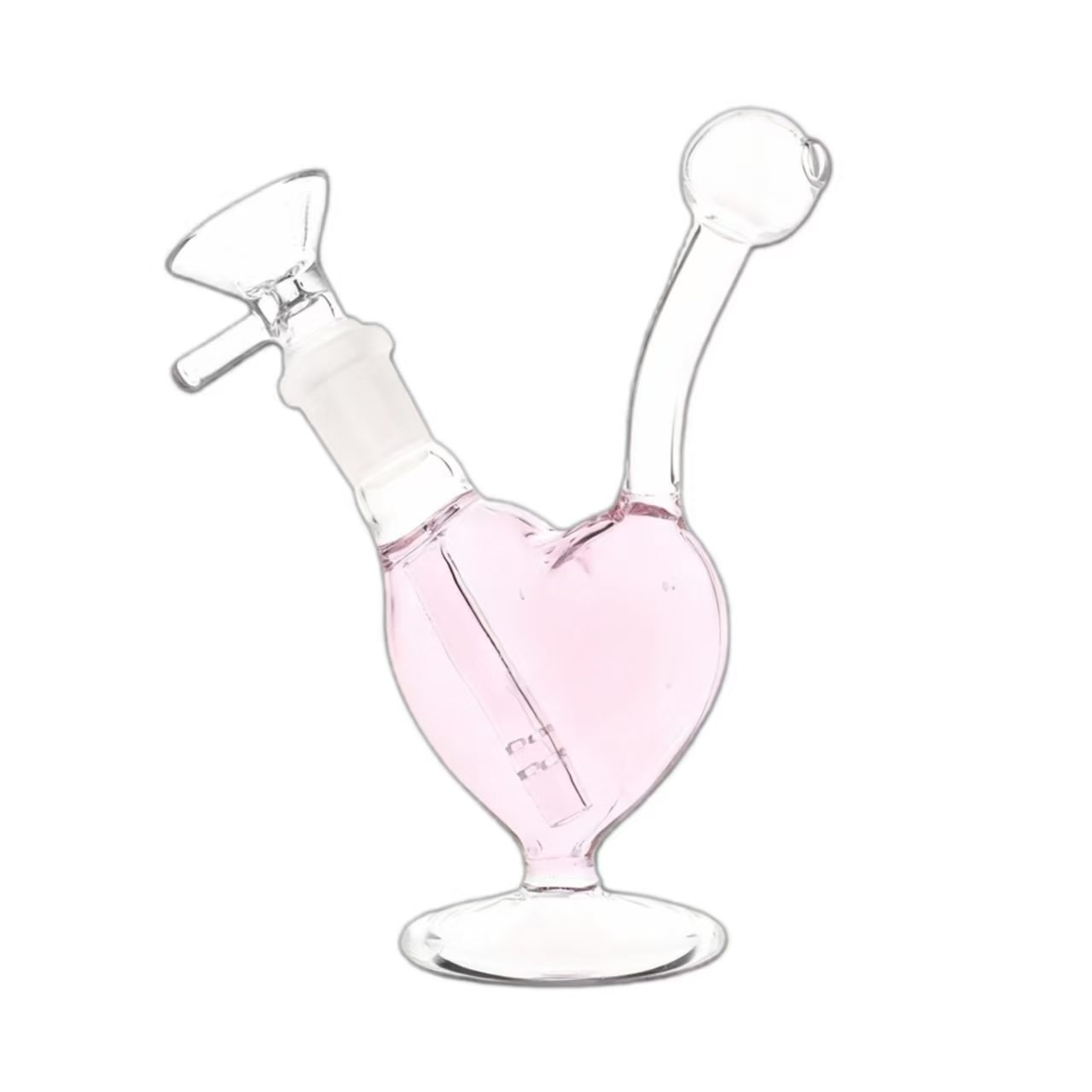 Pink glass water pipe