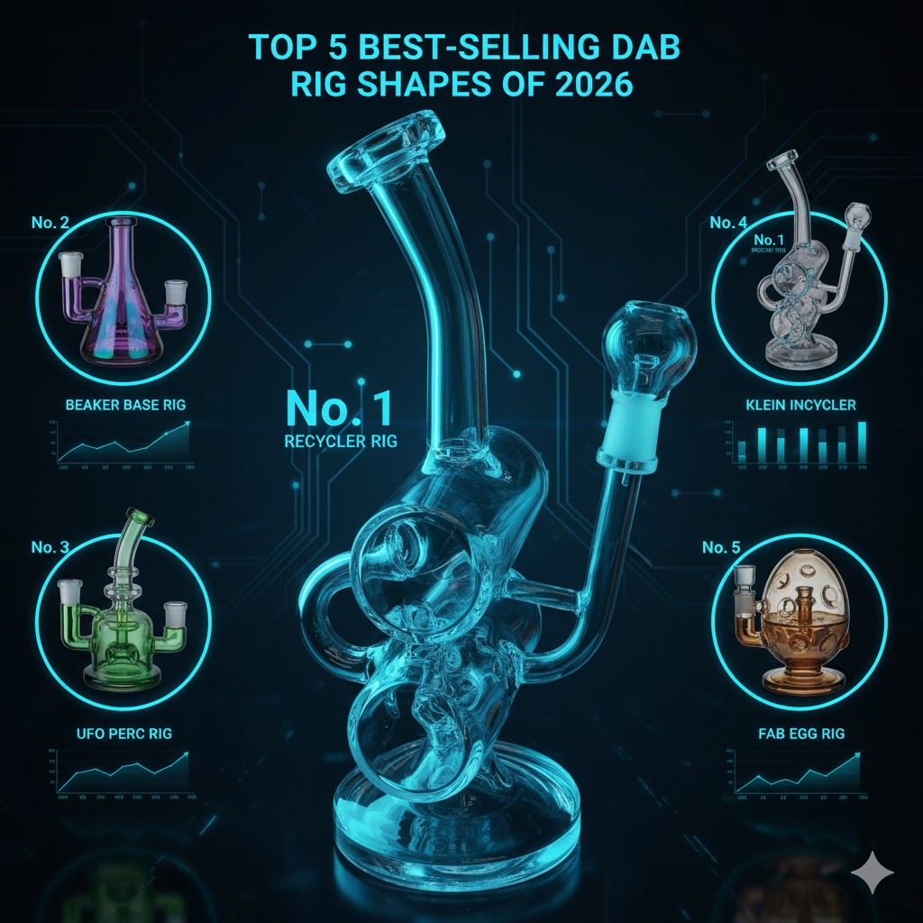 Best selling rig and beaker base shapes ranked for stability comparison