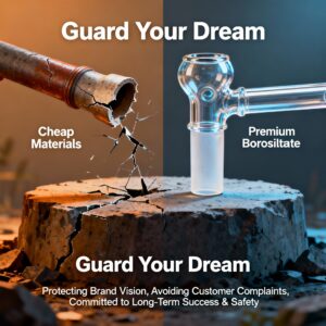 Borosilicate vs Soda-Lime: Glass Pipe Materials Guide - glass pipe product photo