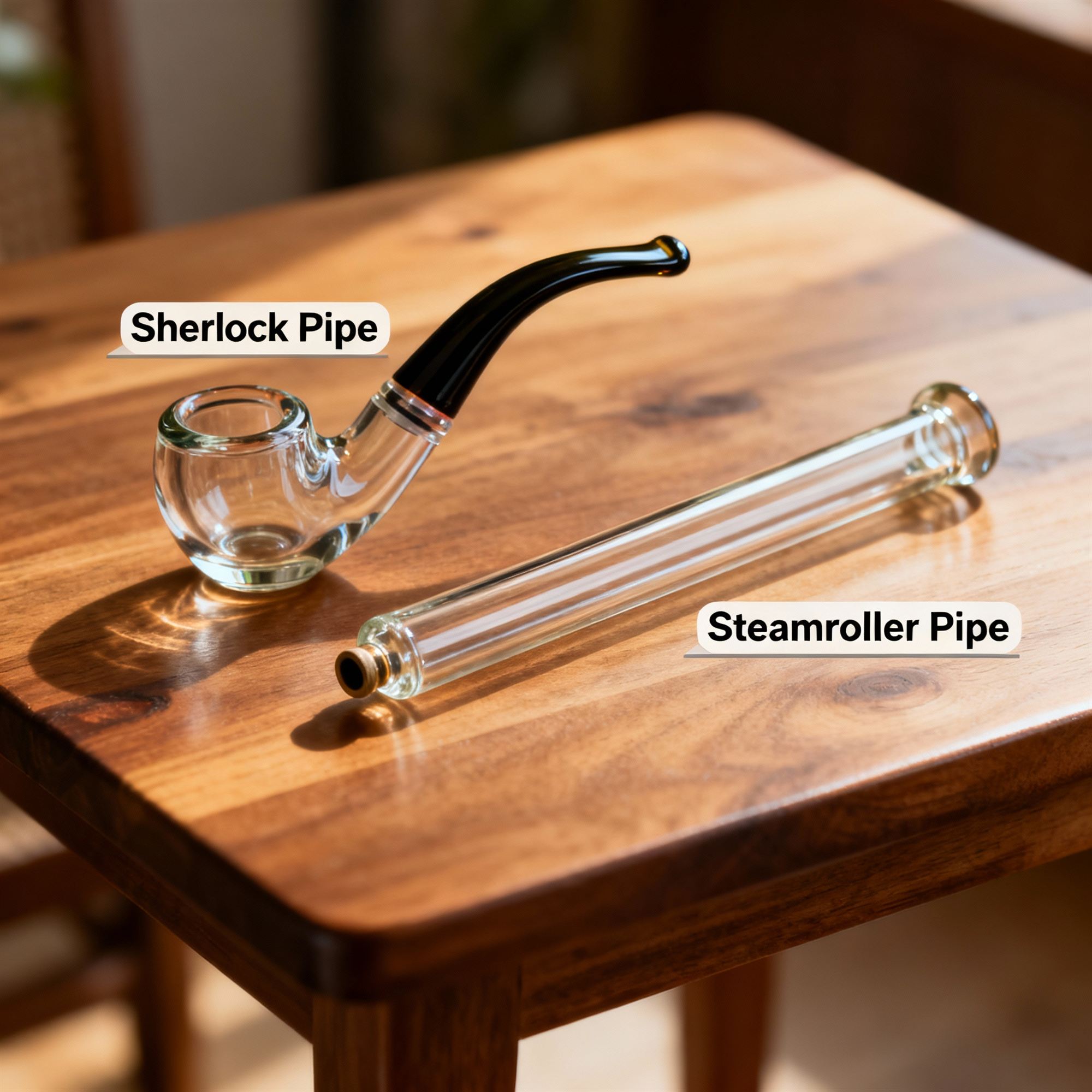 Clean glass pipe pieces after proper maintenance