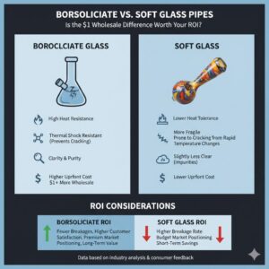 Borosilicate vs Soft Glass Pipes: Wholesale Value Guide - glass pipe product photo