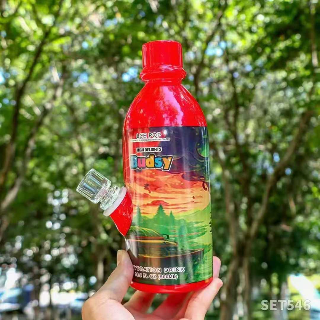 Budsy hydration drink bottle bong design for retail market