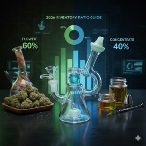 Flower vs. Concentrate: The 2026 Inventory Ratio Guide. - glass pipe product photo