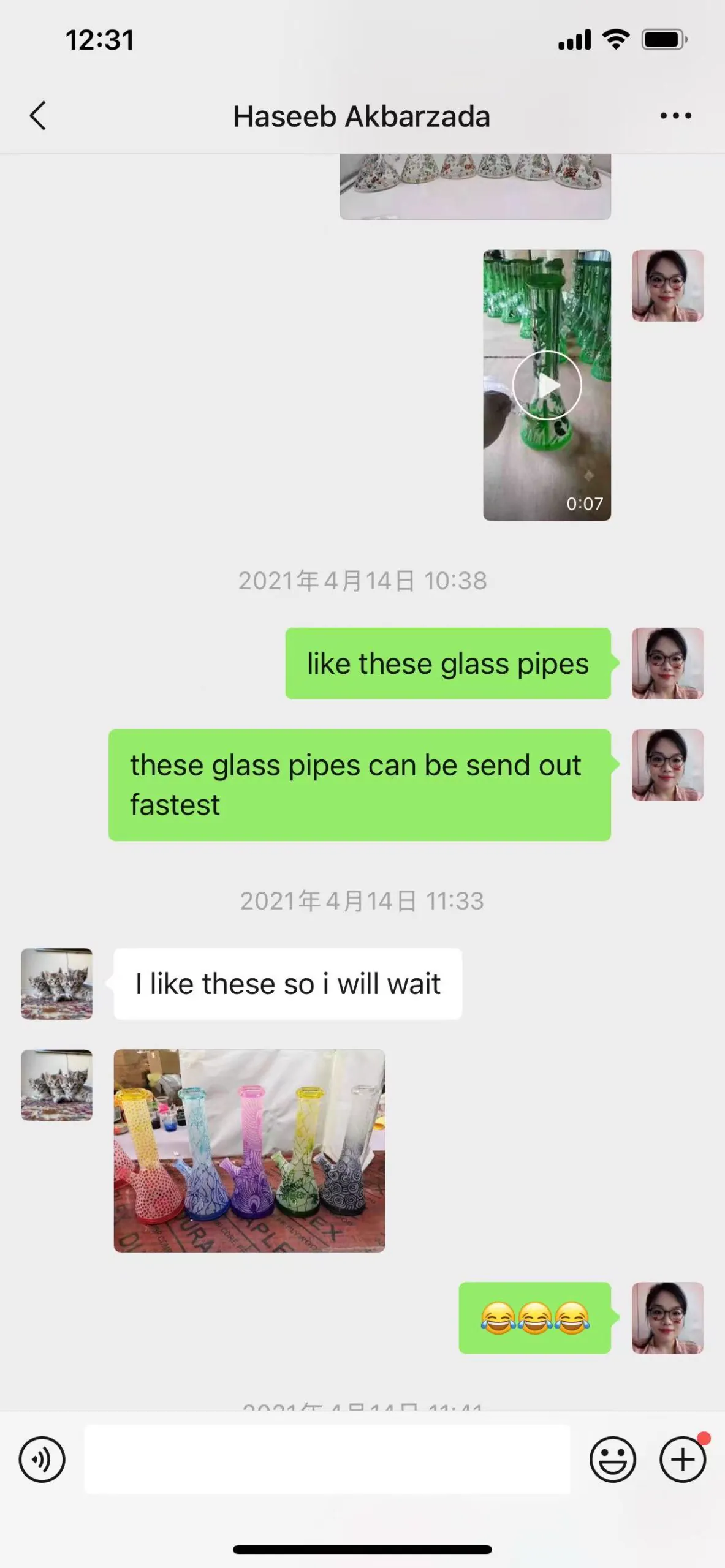 Customer testimonial screenshot 1