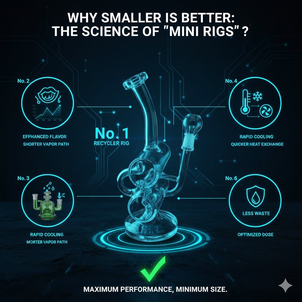 Why Smaller is Better: The Science of “Mini Rigs”? - glass pipe product photo