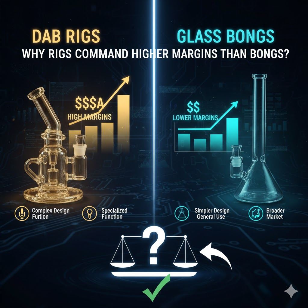 Wholesale Dab Rig Prices: Higher Margins Than Bongs - glass pipe product photo